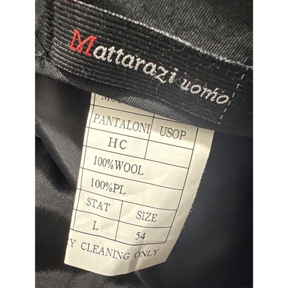 ~$1250 Mattarazi Uomo Milano Super 150s Solid Navy Wool Suit 54 EU 44 US - Picture 11 of 11